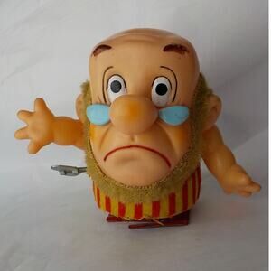 Vintage Wind Up Walking Toy Doc Swarf Looks Alike Made in Japan 4" Snow White